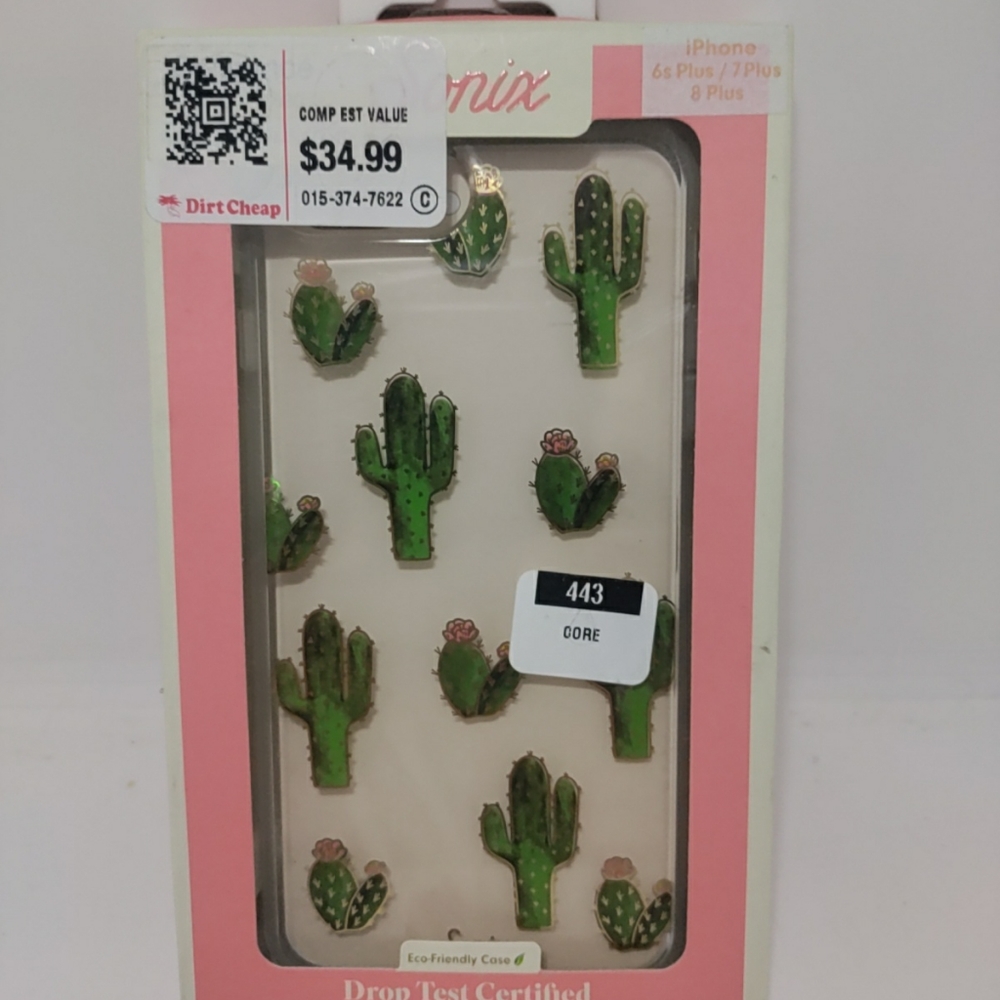 Sonix Clear Case For Apple iPhone 6 Plus, 6s Plus, 7 Plus, 8 Plus Prickly Pear